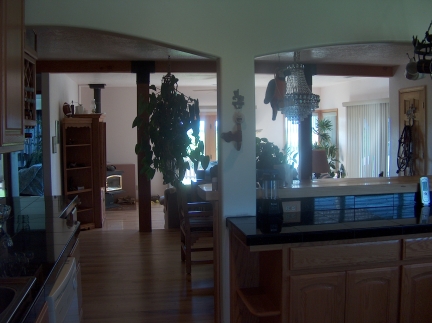 Living room, looking thru dining room