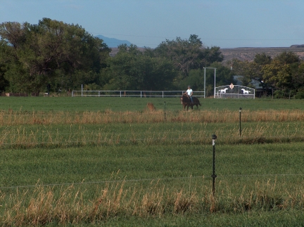 Riding trails and entry gate